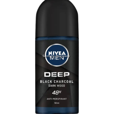 NIVEA MEN ROLL ON DEEP BLACK CHARCOAL 50ML x 24