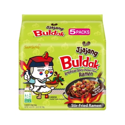 SAMYANG HOT CHICKEN RAMEN  JJAJANG 140G X 5 X 8