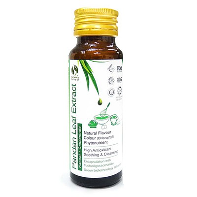 Vanilla of the East, Natural Asian Gourmet Baking Ingredient, Natural Flavor, Natural Color Chlorophyll of Pandan Leaf Extract Concentrate for Bakery & Beverage (60g)
