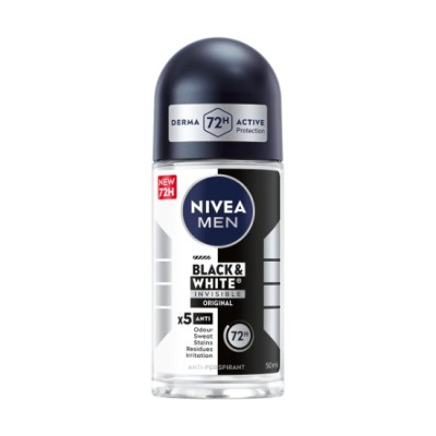 NIVEA MEN ROLL ON BLACK WHITE ORIGINAL 50ML x 24