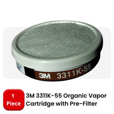 3M 3311K-55 ORGANIC VAPOR CARTRIDGE WITH PRE-FILTER