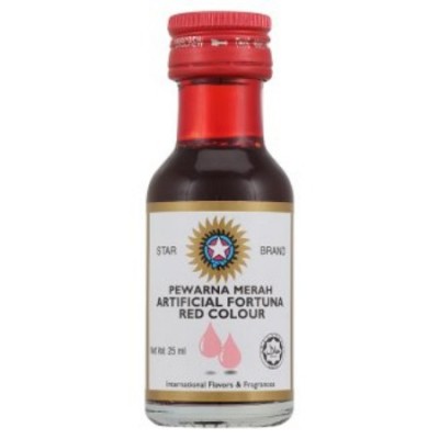 STAR BRAND Food Coloring- Fortune Red 25ml (12 Units Per Carton) [KLANG VALLEY ONLY]