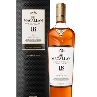 The Macallan 18YO Sherry Oak (43%) 700ml x 6