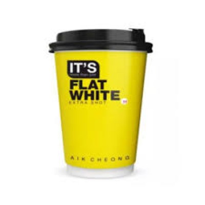 AIK CHEONG IT`S CUP FLAT WHITE EXTRA SHOT 12s X 41GM