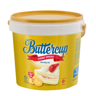Plastic Tub Buttercup Luxury Spread 1 KG x 12 (Free Delivery Semenanjung Malaysia)