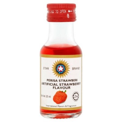 STAR BRAND Food Flavouring - Strawberry 25ml (12 Units Per Carton) [KLANG VALLEY ONLY]