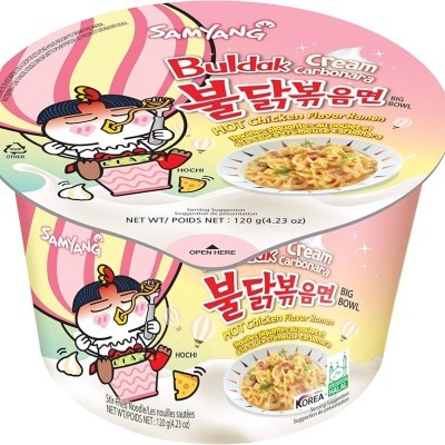 SAMYANG HOT CHICKEN RAMEN CREAM CARBONARA 105G X 16 X 16